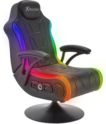 X Rocker Monsoon 4.1 Multi-Sound RGB Pedestal Gaming Chair X Rocker Monsoon 4.1 Multi-Sound RGB Pedestal Gaming Chair